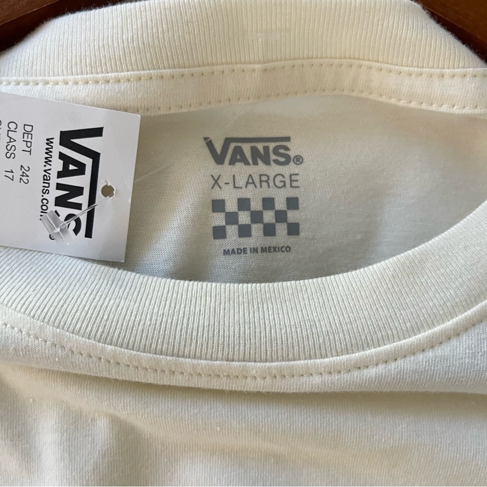 Vans Floral "Off The Wall" Logo Long Sleeve Cropped sweatshirt L NWT - Picture 8 of 11